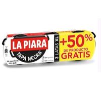 La Piara Pâté Tapa Negra, Pack de 2 x 3 Pots de 115g, Promotion +50% Gratuit