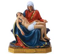 La Pieta Statue de Michel-Ange, 22,9 cm H colorée Pietà Renaissance Collection Figurine religieuse Réplique du Christ, figurine de La Pieta en couleur Saint-Jésus et statue de la Vierge Marie