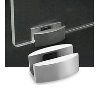 La pince de charnière de pivot de porte en verre d'acier inoxydable 304 fixe la fixation de butée de porte de verre coulissante sans cadre pour la salle de bains