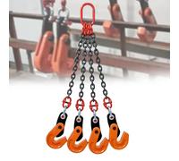 La Pince de Levage Horizontale Robuste pour plaques, d'une capacité de Charge de 5 tonnes, de Type chaîne, avec 4 dispositifs de Serrage et en Acier au manganèse Haute résistance, est Un cho