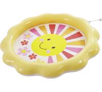 Intex Piscine gonflable Sunny Rays 56126NP 104x104x13 cm - pulvérisateur d'eau - design ensoleillé