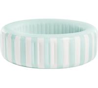 La piscine de luxe côtière à rayures turquoise et blanche Intex offre un design élégant pour les enfants à partir de 3 ans