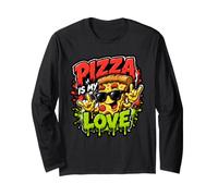La Pizza, C'est Mon Amour, Nourriture drôle, Graffiti Manche Longue
