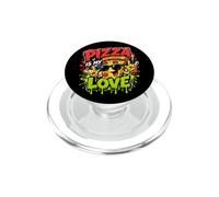 La Pizza, C'est Mon Amour, Nourriture drôle, Graffiti PopSockets PopGrip pour MagSafe