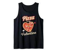 La pizza est ma Saint-Valentin Pizza-Heart Love pour la Saint-Valentin Débardeur