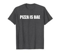 La Pizza est Mauvaise T-Shirt, Homme, Chiné Foncé, S