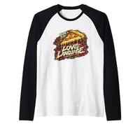 La Pizza Est Mon Langage Damour Manche Raglan