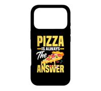 La Pizza est Toujours la Solution - Funny Pizza Lover Coque pour iPhone 17 Pro