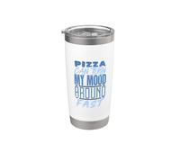 La pizza peut transformer mon humeur rapidement Gobelet isotherme en acier inoxydable double paroi