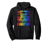La Plage de Santa Monica m'appelle et Je Dois y Aller avec Le Printemps Sweat à Capuche