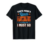 La Plage de Santa Monica m'appelle et Je Dois y Aller avec Le Printemps T-Shirt