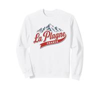 La Plagne France Ski Resort Montagne Retro Travel Graphic Sweatshirt