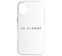 La Plagne Souvenirs/Stations de Ski Françaises Design Moderne Polices Coque pour iPhone 16 Plus