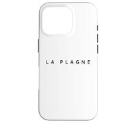 La Plagne Souvenirs/Stations de Ski Françaises Design Moderne Polices Coque pour iPhone 16 Pro