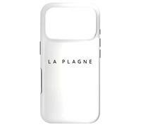La Plagne Souvenirs/Stations de Ski Françaises Design Moderne Polices Coque pour iPhone 17 Pro