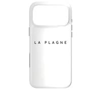 La Plagne Souvenirs/Stations de Ski Françaises Design Moderne Polices Coque pour iPhone 17 Pro Max