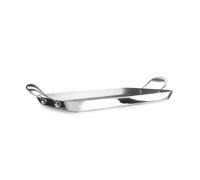 IBILI - Grill triple couche Triply Natural 38 x 25 cm, acier inoxydable, compatible avec induction, sans antiadhésif