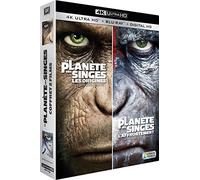 La Planète des Singes : Les origines + La Planète des Singes : L'Affrontement [4K Ultra HD + Blu-ray + Digital HD]