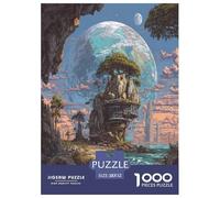 La Planète Natale d'Azure Papier Puzzle Jeu De Société Adulte Activités Familiales Stimulantes 1000 Pièces Plage des Étrangers Casse-tête Qualité Premium pour Adultes 52x38cm/1000pcs