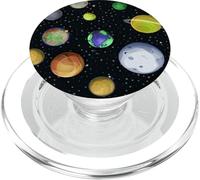 La planète Terre dans Notre système Solaire PopSockets PopGrip pour MagSafe