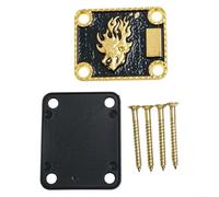 La plaque d'appui du manche de guitare électrique renforce l'articulation entre le manche et le corps pour une meilleure jouabilité (doré)