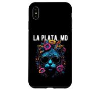 La Plata Maryland Lunettes de Soleil Chat Fleurs Coque pour iPhone XS Max
