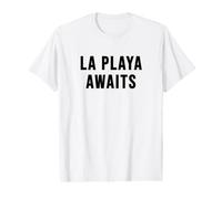 La Playa Vous Attend T-Shirt Graphique avec Valeur