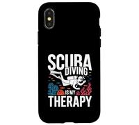 La plongée sous-Marine est ma thérapie Reef Vibes Coque pour iPhone X/XS