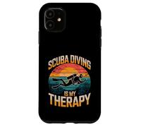 La plongée sous-Marine est ma thérapie Vintage Ocean Sunset Coque pour iPhone 11