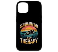 La plongée sous-Marine est ma thérapie Vintage Ocean Sunset Coque pour iPhone 13