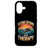 La plongée sous-Marine est ma thérapie Vintage Ocean Sunset Coque pour iPhone 17