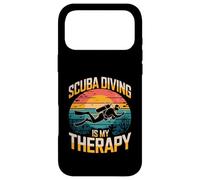 La plongée sous-Marine est ma thérapie Vintage Ocean Sunset Coque pour iPhone 17 Pro Max
