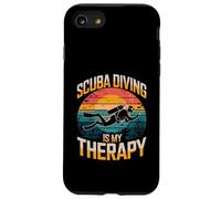 La plongée sous-Marine est ma thérapie Vintage Ocean Sunset Coque pour iPhone SE (2020) / 7/8