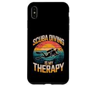 La plongée sous-Marine est ma thérapie Vintage Ocean Sunset Coque pour iPhone XS Max