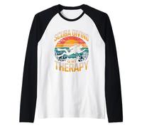 La plongée sous-Marine est ma thérapie Vintage Ocean Sunset Manche Raglan
