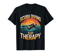 La plongée sous-Marine est ma thérapie Vintage Ocean Sunset T-Shirt