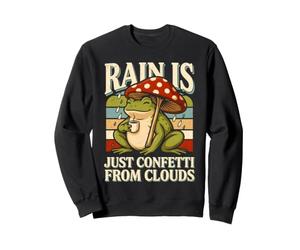La Pluie n'est Que des confettis de Clouds Frog Sweatshirt