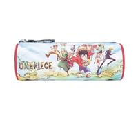 LA Plume Doree - 1 Trousse Fourre-Tout Rond One Piece - Dimension 22 x 8 cm - Fermeture Zippée - 1 Compartiment