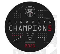 La Plume Dorée Lot de 2 Stickers du Stade Toulousain Champion d'europe 2021