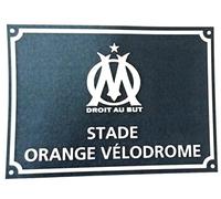 La Plume Dorée - Plaque de Rue en Métal - Stade Orange Vélodrome - Olympique de Marseille
