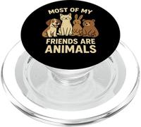 La Plupart de Mes Amis sont des Animaux de Compagnie Amusants PopSockets PopGrip pour MagSafe