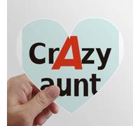 La Plus Cool, la Plus Folle des Cousins. Les Autocollants d'ordinateur ou de Bagage avec la Forme de cÅ“ur