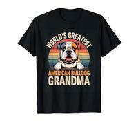 La Plus Grande Grand-mère Bouledogue américaine du Monde Qui Aime Les Chiens drôles T-Shirt