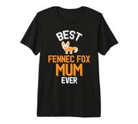 La Plus Mignonne Maman Fennec Fox T-Shirt Haut de Gamme