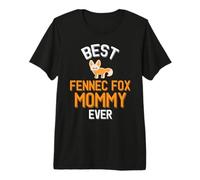La Plus Mignonne Maman Fennec Fox T-Shirt Haut de Gamme