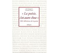 La poésie, c'est autre chose Mille et une définitions de la poésie - Gustav Mahler - Arfuyen - broché - Anthologie