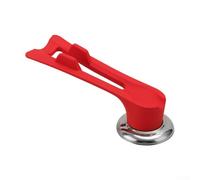 La poignée du couvercle en bakélite thermiquement stable permet des manœuvres de levage et de place sans risque de glissement ou de brûlure (silicone rouge)