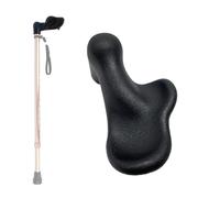 La poignée orthopédique de Remplacement de Canne à Pied s'adapte au Tuyau de béquille 7/8" pour Le Syndrome du Tunnel carpien, l'arthrite, ne Comprend Pas la Canne (Main Gauche)