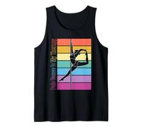 La Pole Dance est ma thérapie Rétro Rainbow Pole Dancing Débardeur