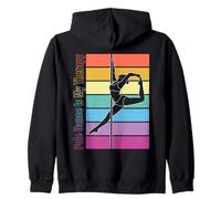 La Pole Dance est ma thérapie Rétro Rainbow Pole Dancing Sweat à Capuche